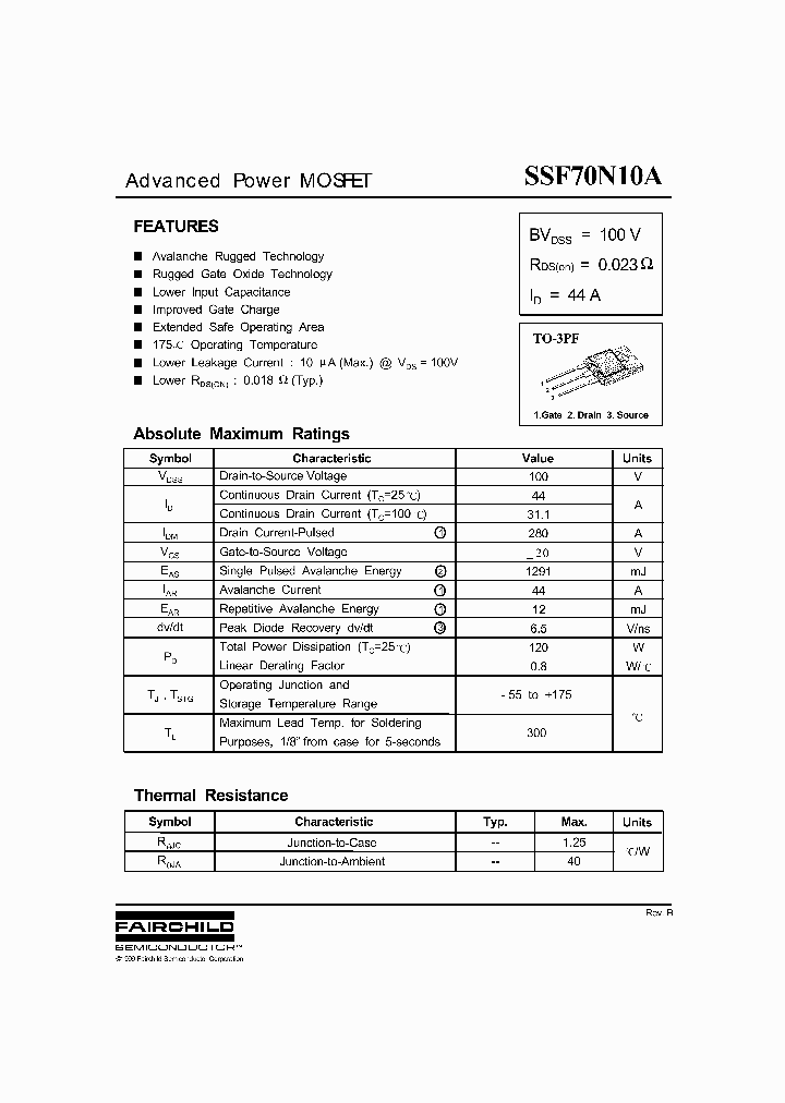 SSF70N10A_5789262.PDF Datasheet