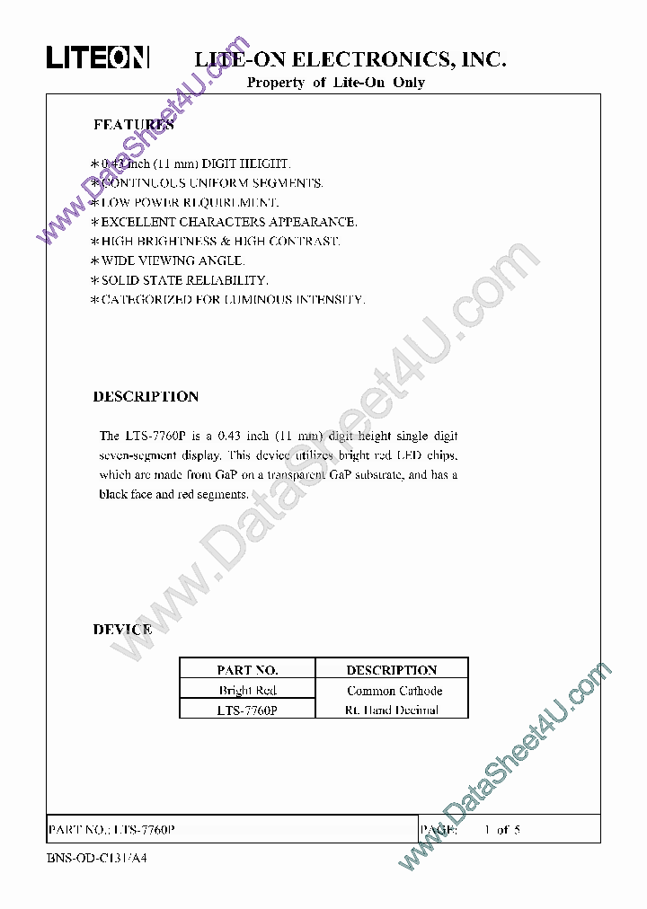 LTS-7760P_5796119.PDF Datasheet