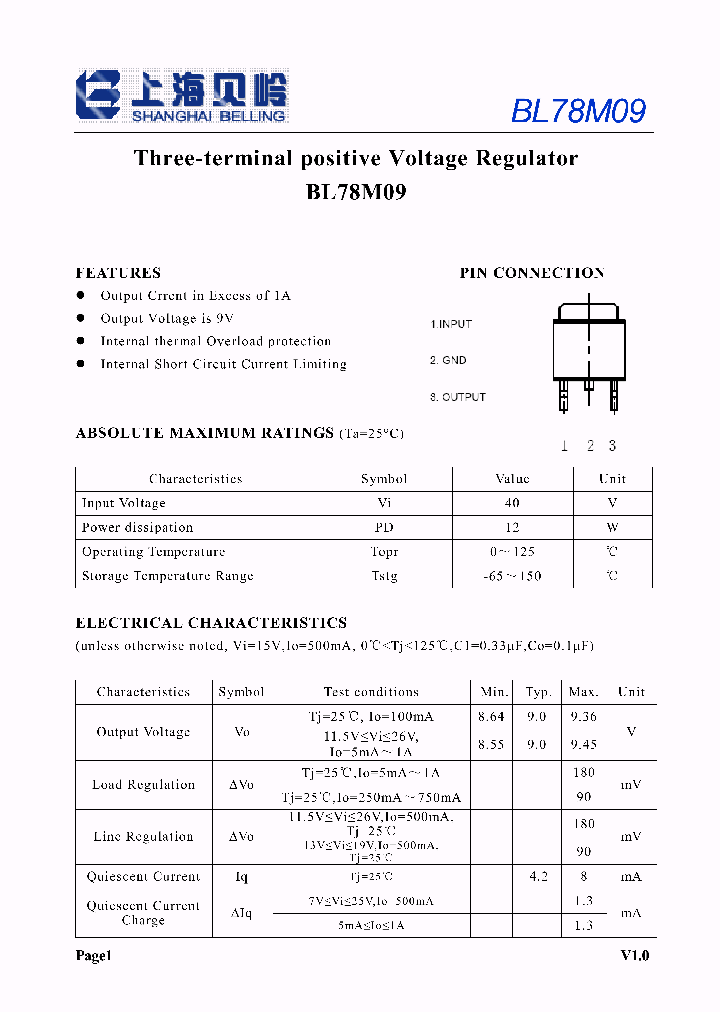 78m09a характеристики схема подключения