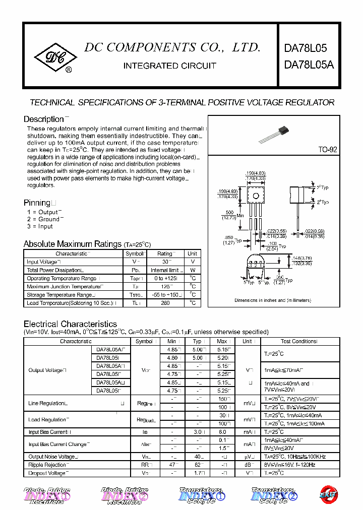 Ws78l05 характеристики схема подключения