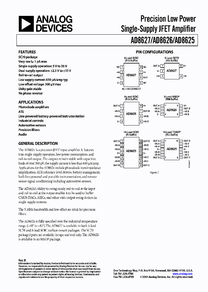 AD8627AKS-R2_6229730.PDF Datasheet