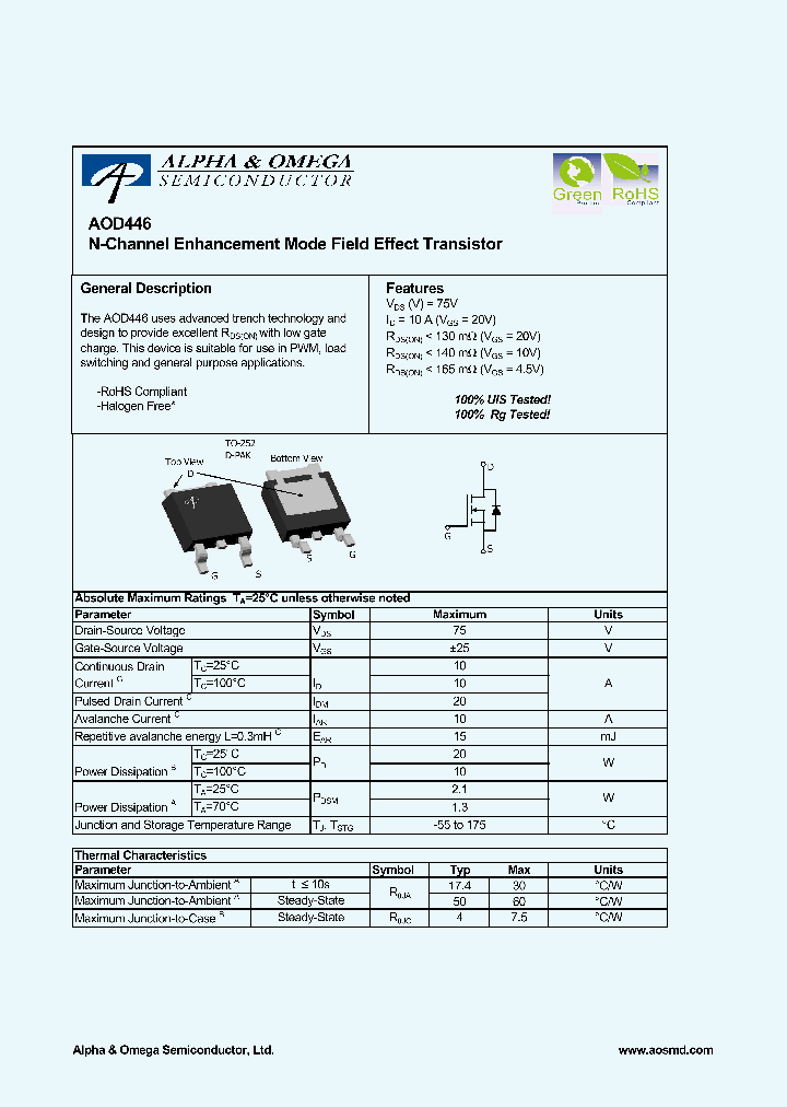 AOD44608_6239199.PDF Datasheet