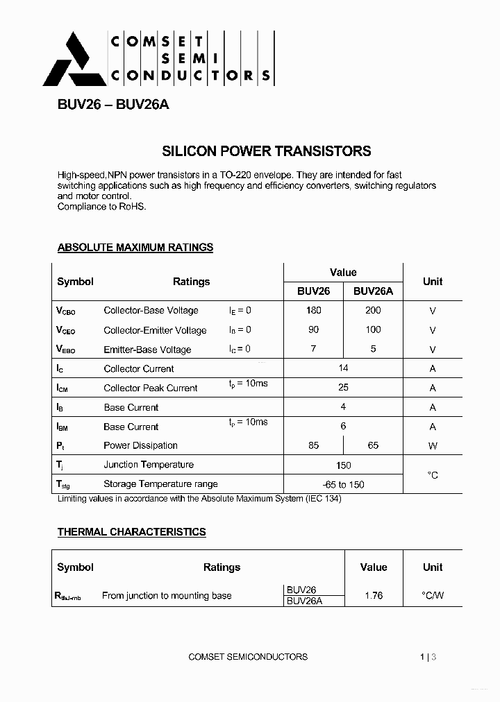 BUV26_6241178.PDF Datasheet