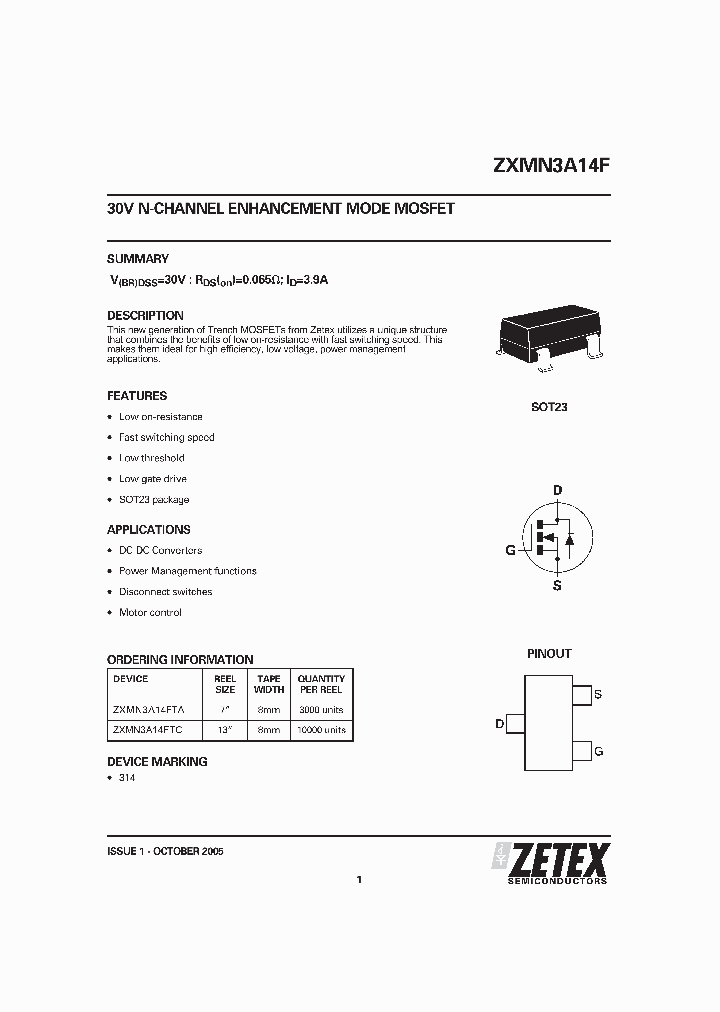 ZXMN3A14F_6243010.PDF Datasheet