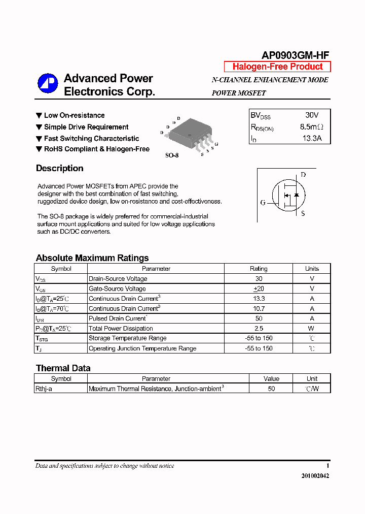 AP0903GM-HF_6308513.PDF Datasheet