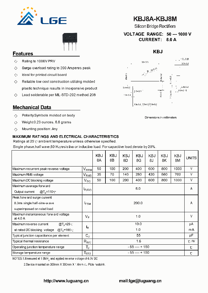 KBJ8A_6374111.PDF Datasheet