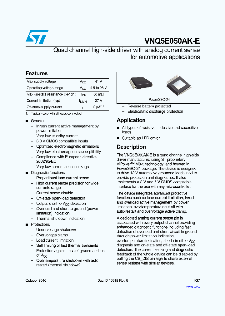 VNQ5E050AK-E_6523387.PDF Datasheet