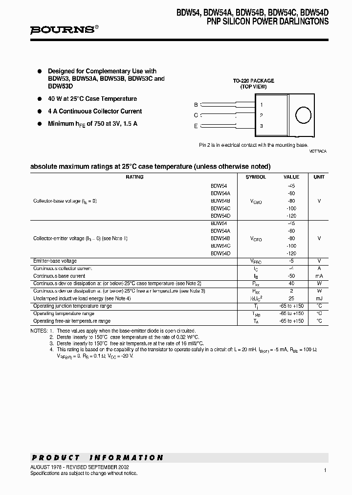 BDW54_6558421.PDF Datasheet