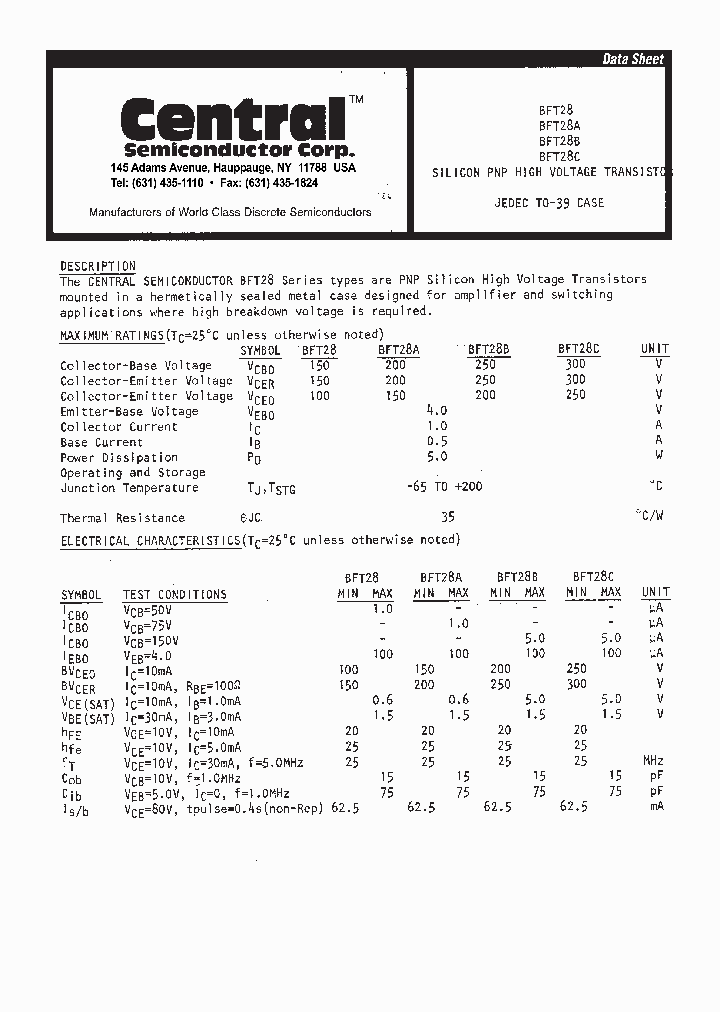 BFT28C_6589243.PDF Datasheet