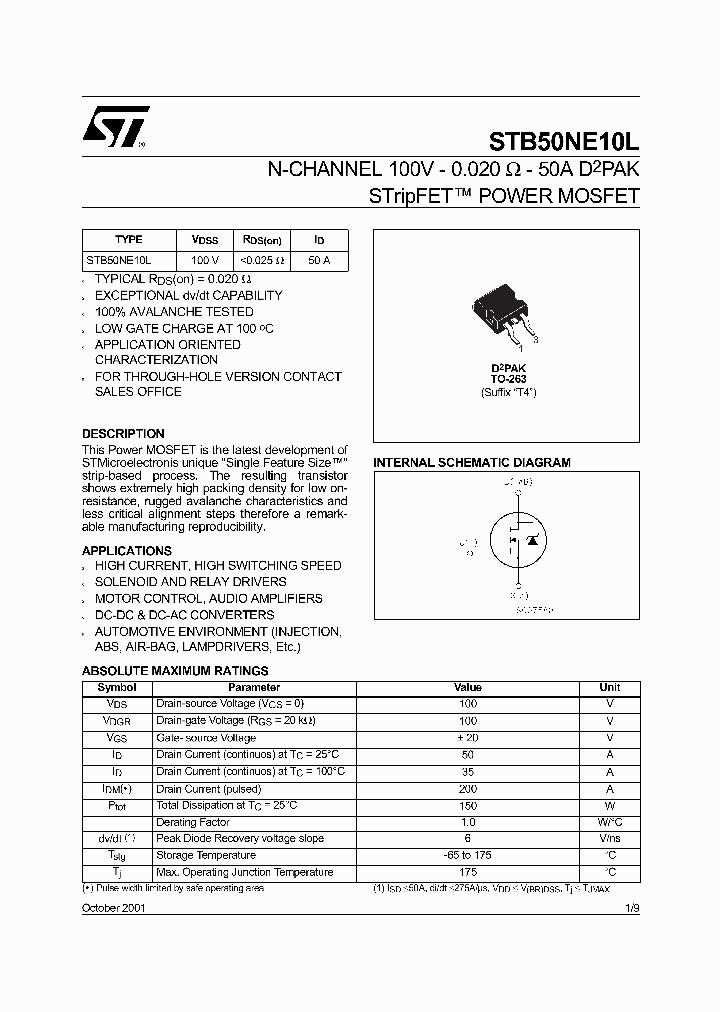 STB50NE10L_6648595.PDF Datasheet