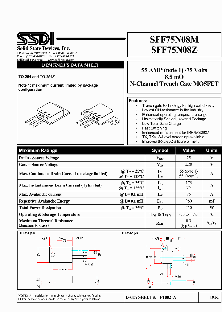 SFF75N08Z_6708286.PDF Datasheet