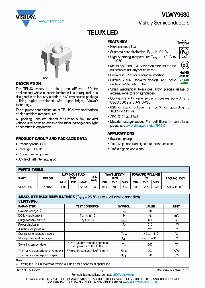 VLWY9630_6946927.PDF Datasheet