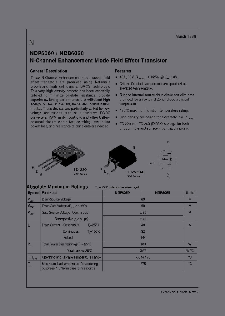 NDB6060L99Z_6821259.PDF Datasheet