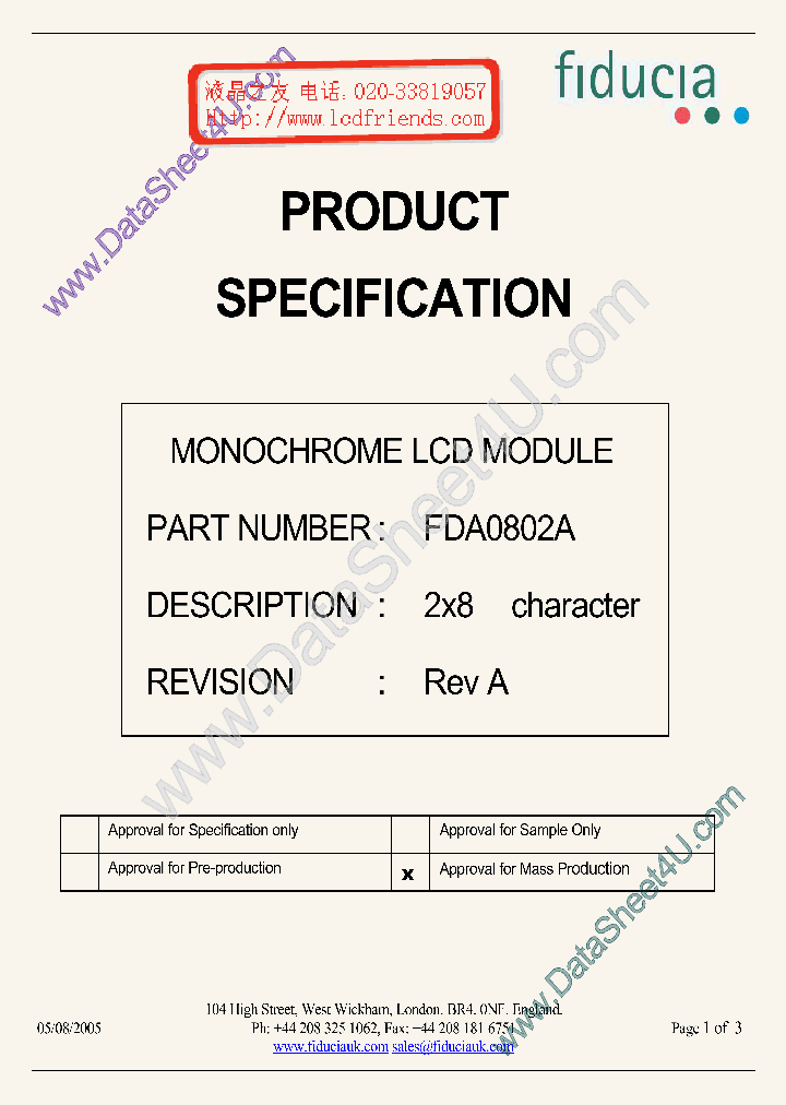 FDA0802A_6958408.PDF Datasheet