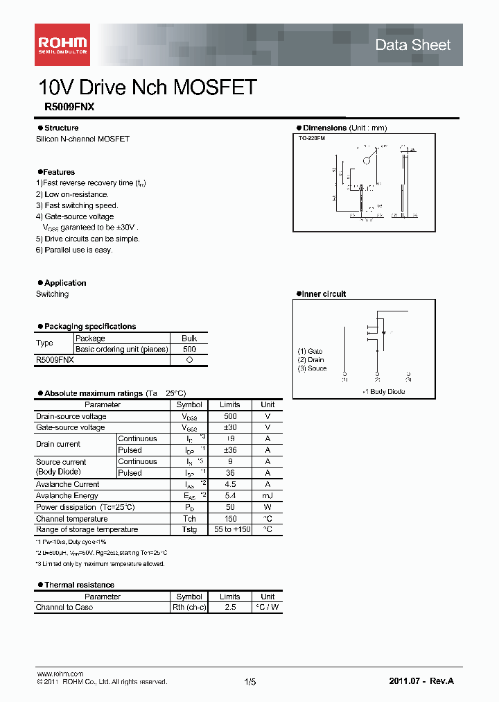 R5009FNX_6961757.PDF Datasheet