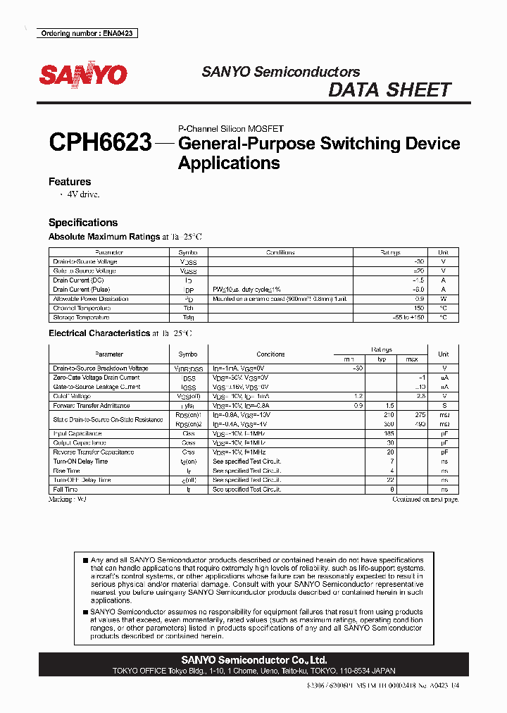 CPH6623_6983798.PDF Datasheet