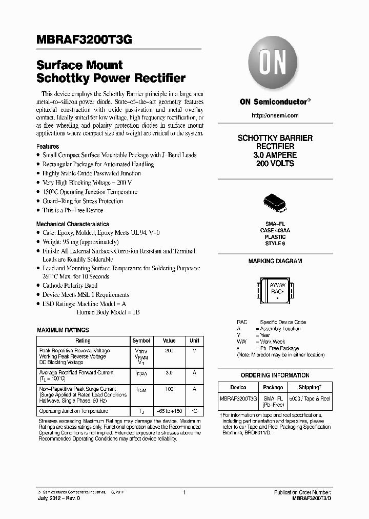 MBRAF3200T3G_7006752.PDF Datasheet