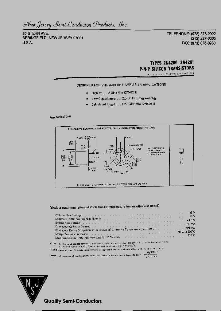 2N4260_7165386.PDF Datasheet