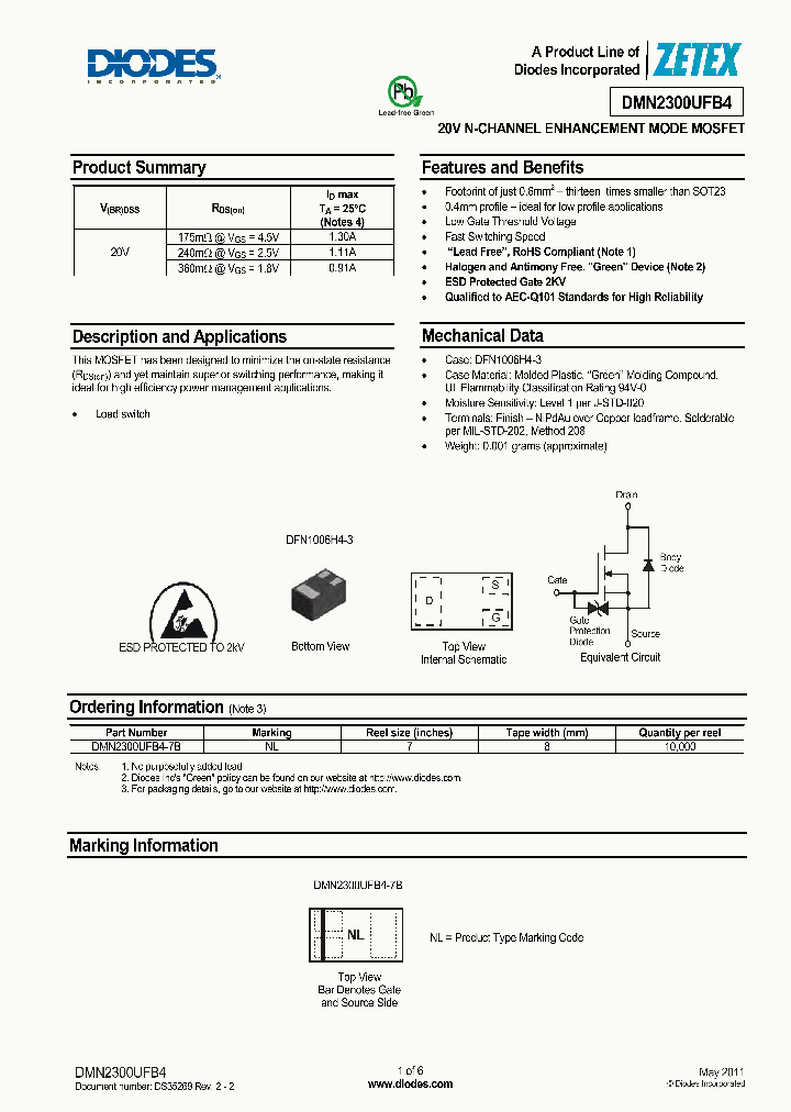 DMN2300UFB4_7242460.PDF Datasheet