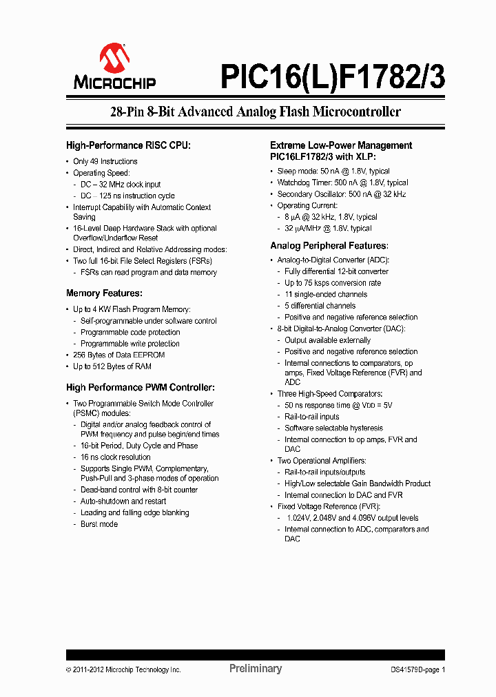 PIC16LF1788_7288252.PDF Datasheet