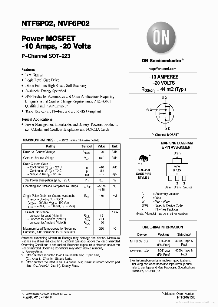 NVF6P02_7315158.PDF Datasheet