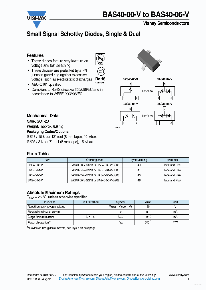 BAS40-00-V_7317047.PDF Datasheet