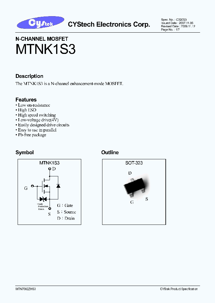 MTNK1S3_7550538.PDF Datasheet