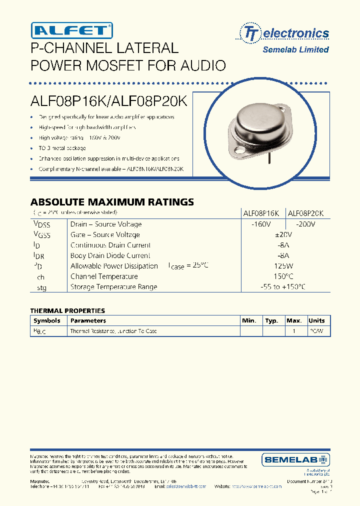 ALF08P16K_7584686.PDF Datasheet