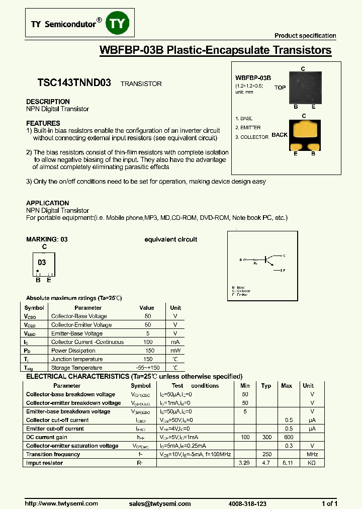 TSC143TNND03_7648291.PDF Datasheet