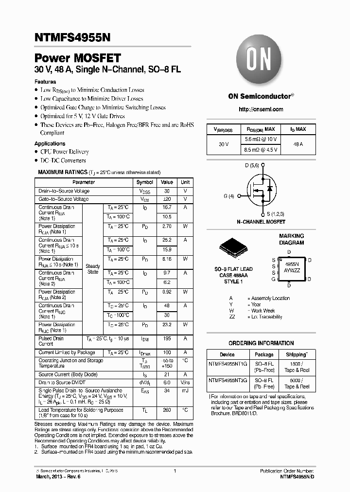 NTMFS4955NT1G_7663029.PDF Datasheet