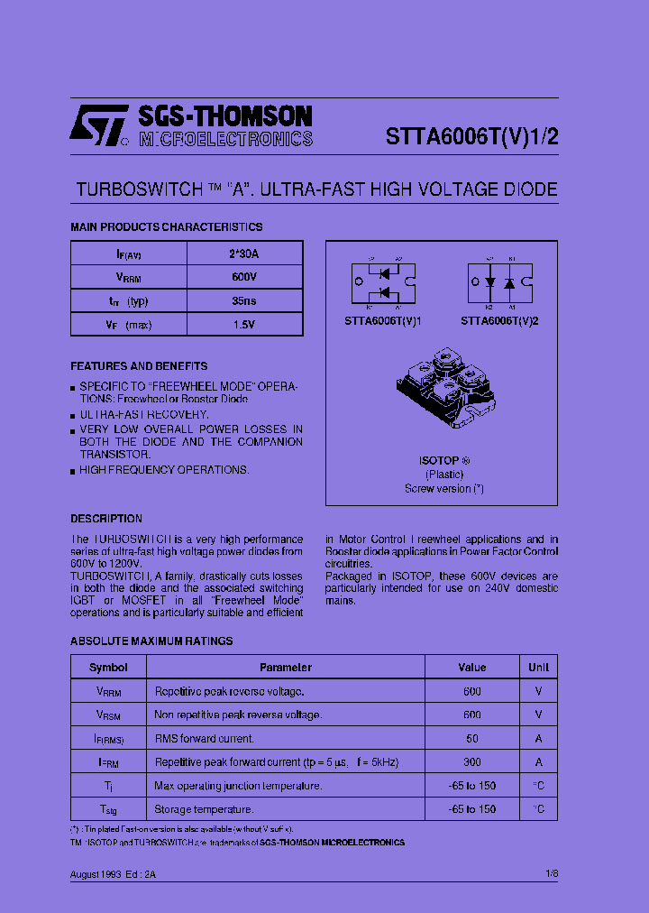 STTA6006T1_7694166.PDF Datasheet