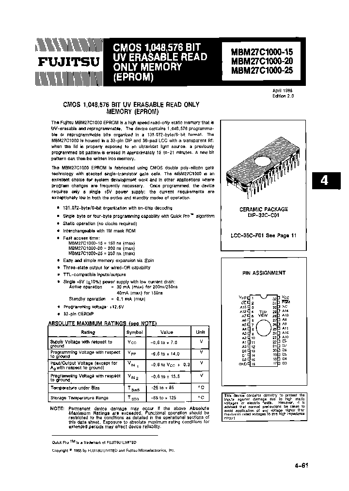 MBM27C1000-25TV_7752497.PDF Datasheet