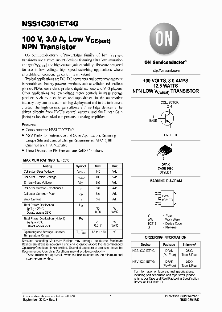 NSV1C301ET4G_7771571.PDF Datasheet