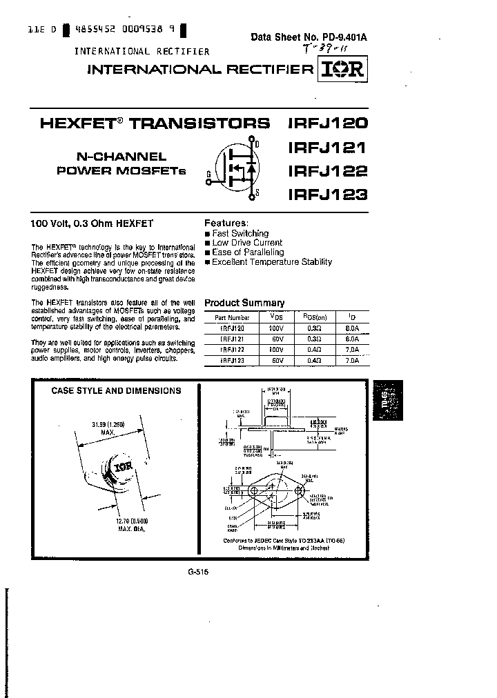 IRFJ120_7790290.PDF Datasheet