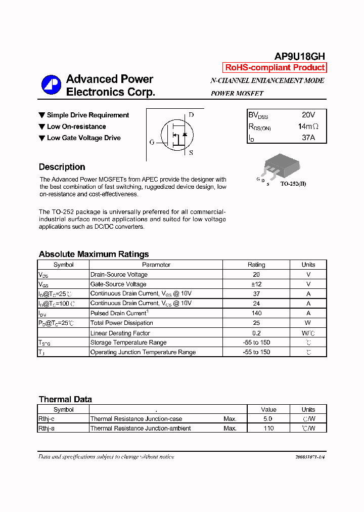 AP9U18GH_7841220.PDF Datasheet