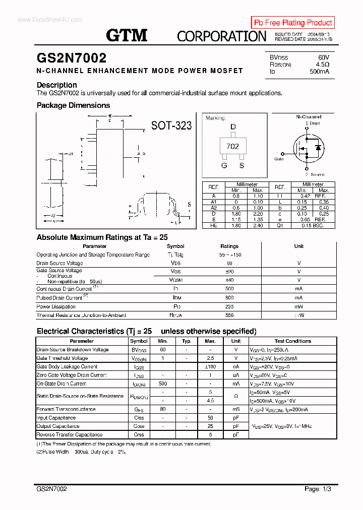 GS2N7002_7766265.PDF Datasheet