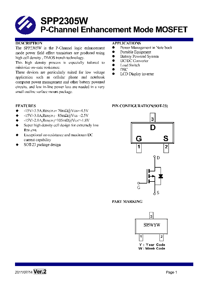 SPP2305WS23RG_7883718.PDF Datasheet