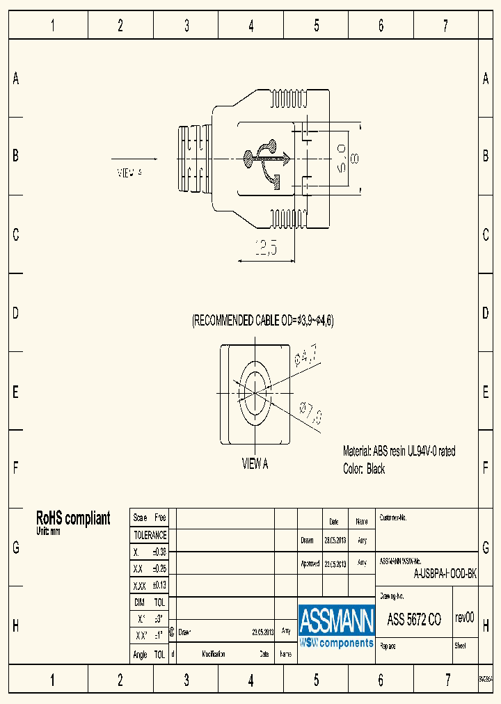 A-USBPA-HOOD-BK_8040154.PDF Datasheet