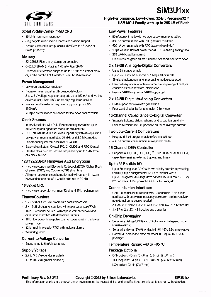 SIM3U1XX_7813147.PDF Datasheet