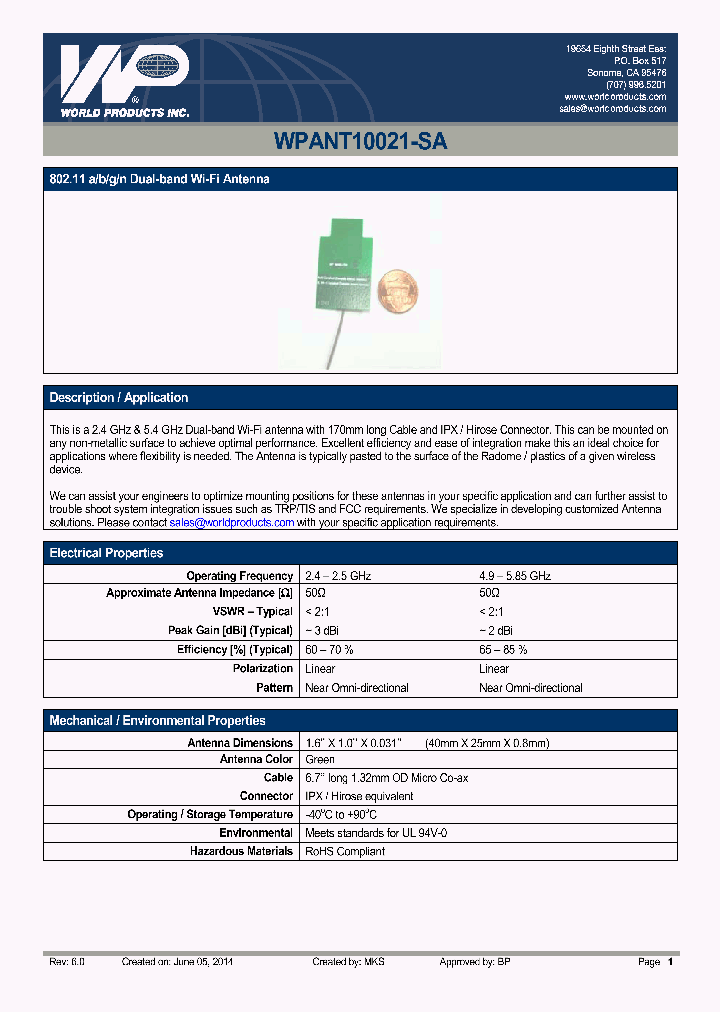 WPANT10021-SA_8062690.PDF Datasheet