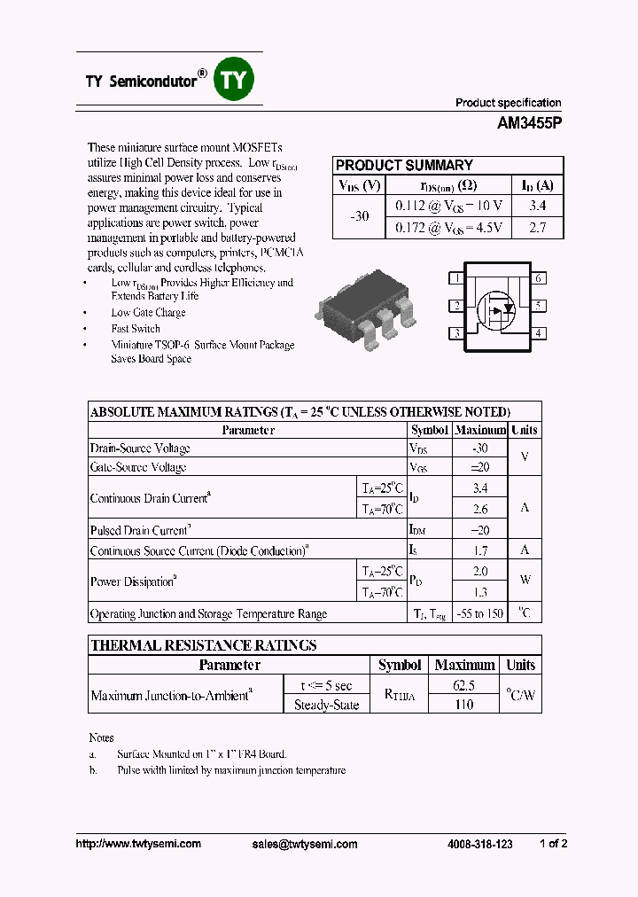 AM3455P_8148118.PDF Datasheet