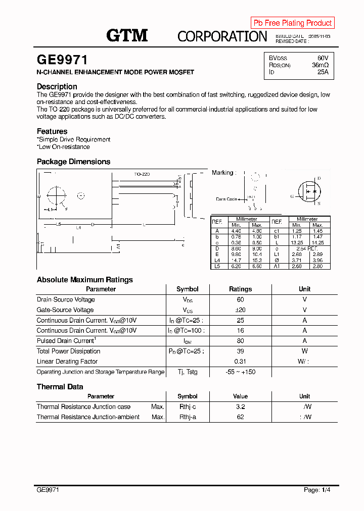 GE9971_8191355.PDF Datasheet