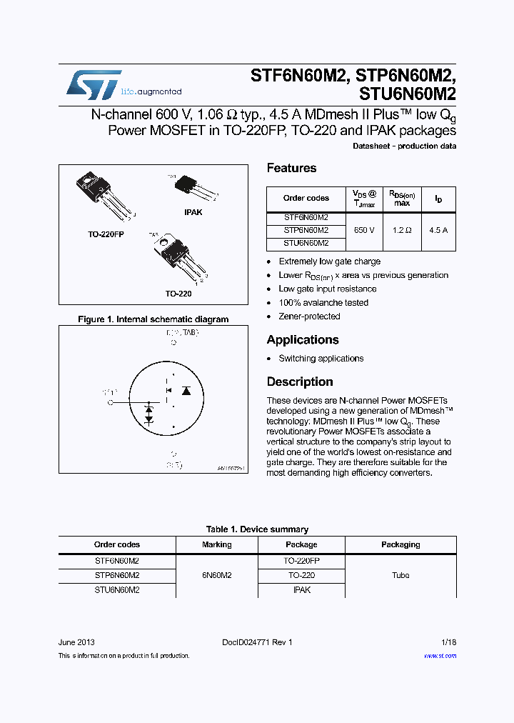 STU6N60M2_8209925.PDF Datasheet