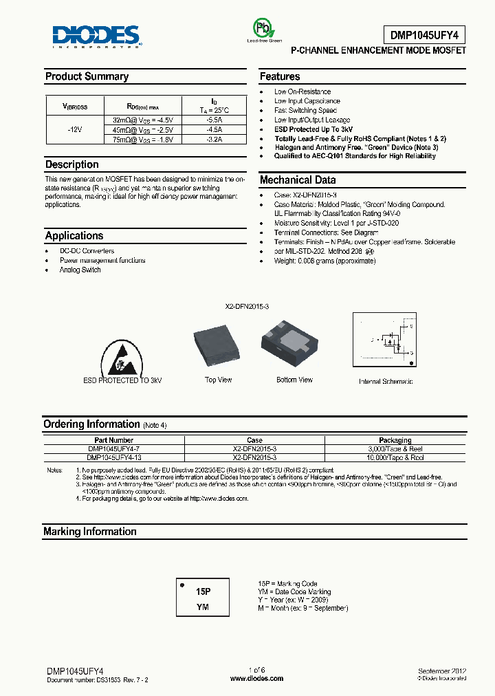 DMP1045UFY4-13_8213788.PDF Datasheet