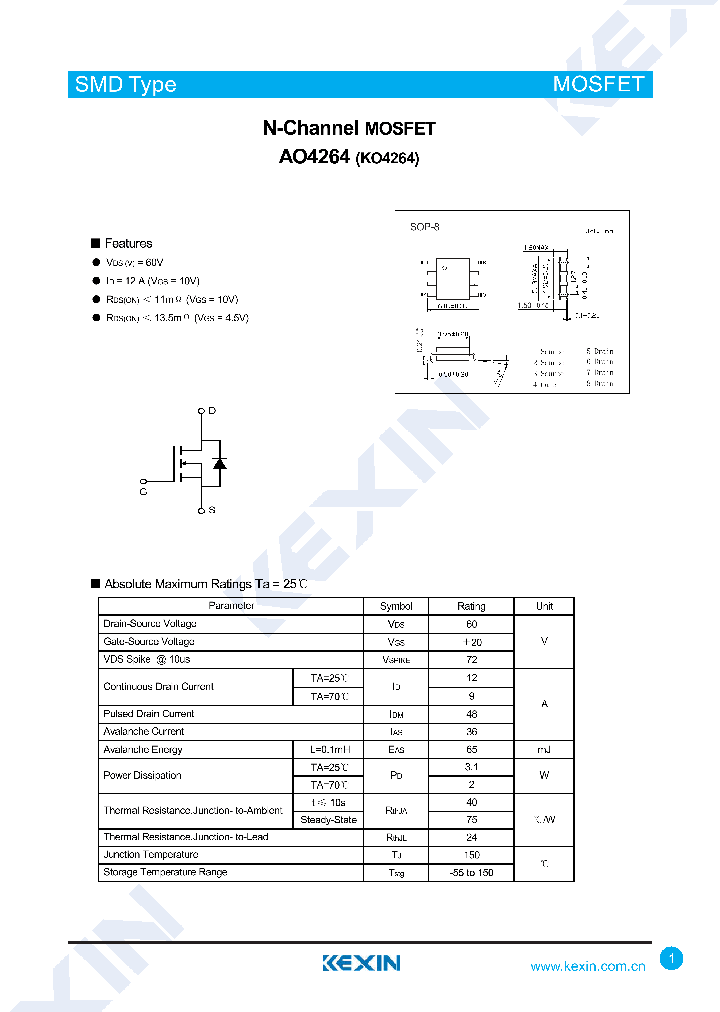 AO4264_8222883.PDF Datasheet