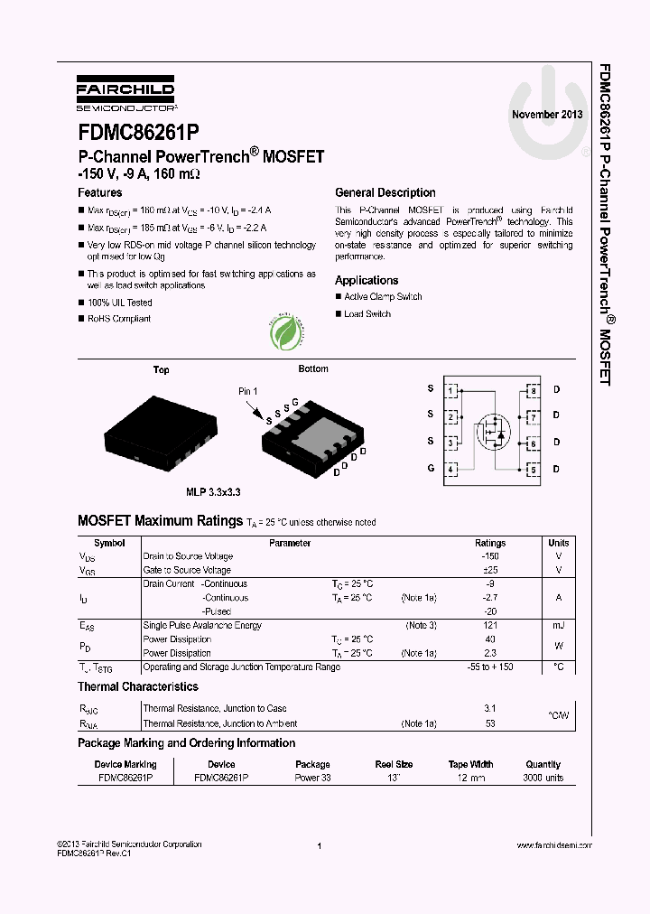 FDMC86261P_8224919.PDF Datasheet