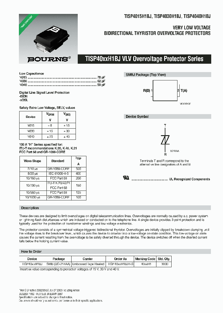 TISP4015H1BJ-07_8227497.PDF Datasheet