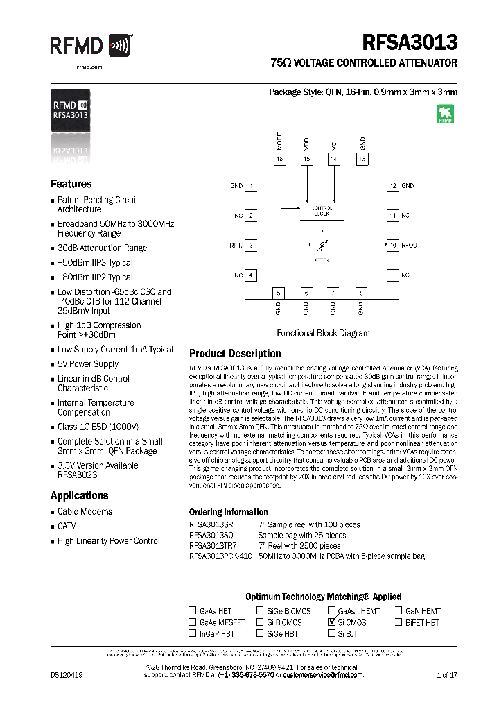 RFSA3013PCK-410_8256454.PDF Datasheet