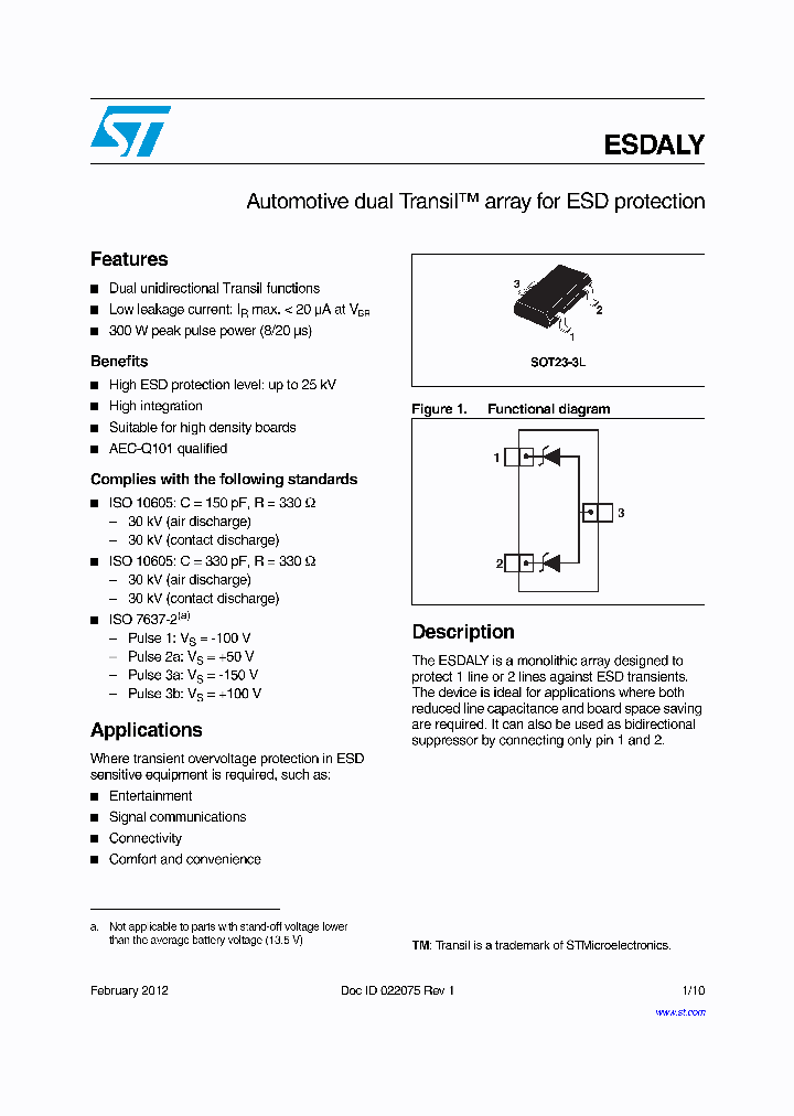 ESDA5V3LY_8289735.PDF Datasheet