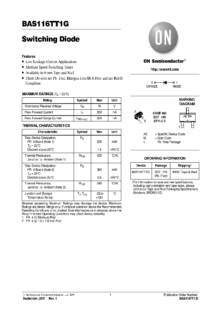 BAS116TT1_8315187.PDF Datasheet